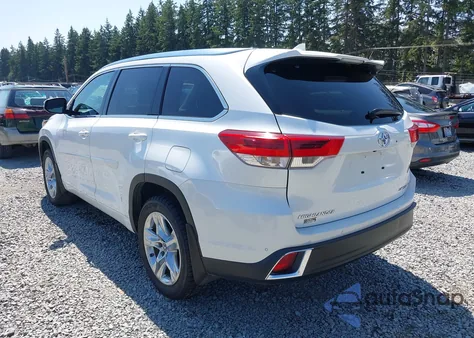2018 Toyota Highlander Limited z USA, uszkodzony, nr VIN 5TDDZRFHXJS802630